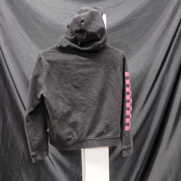 Vans Kids Black Hoodie with Pink and Blue Accents - Picture 6 of 10